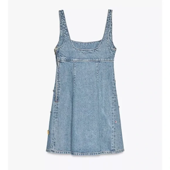 Zara TRF Jewel Denim Dress - Picture 3 of 6